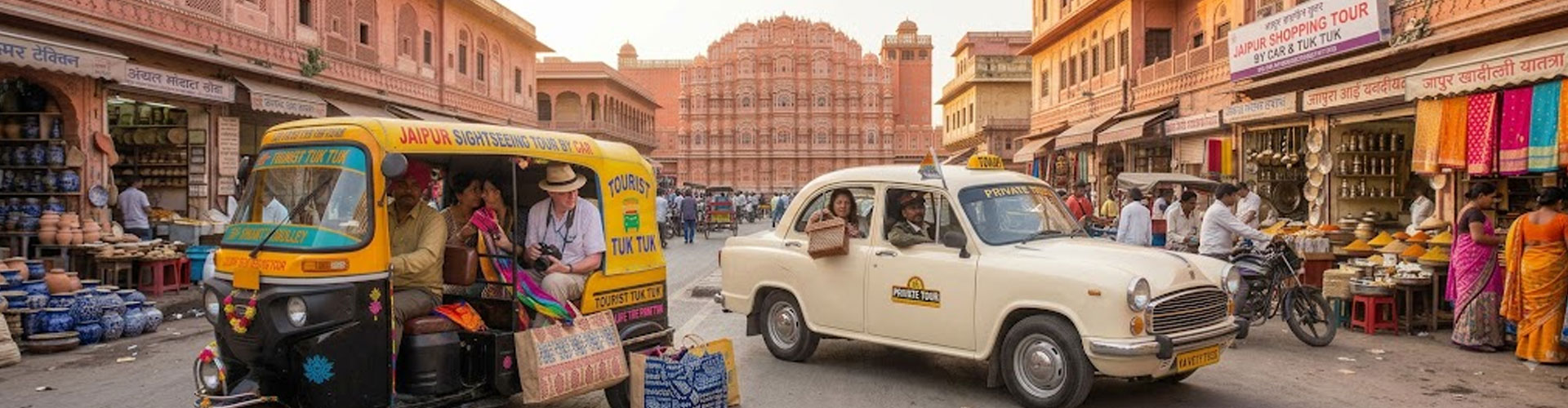 Jaipur Shopping Tour by Car & Tuk Tuk